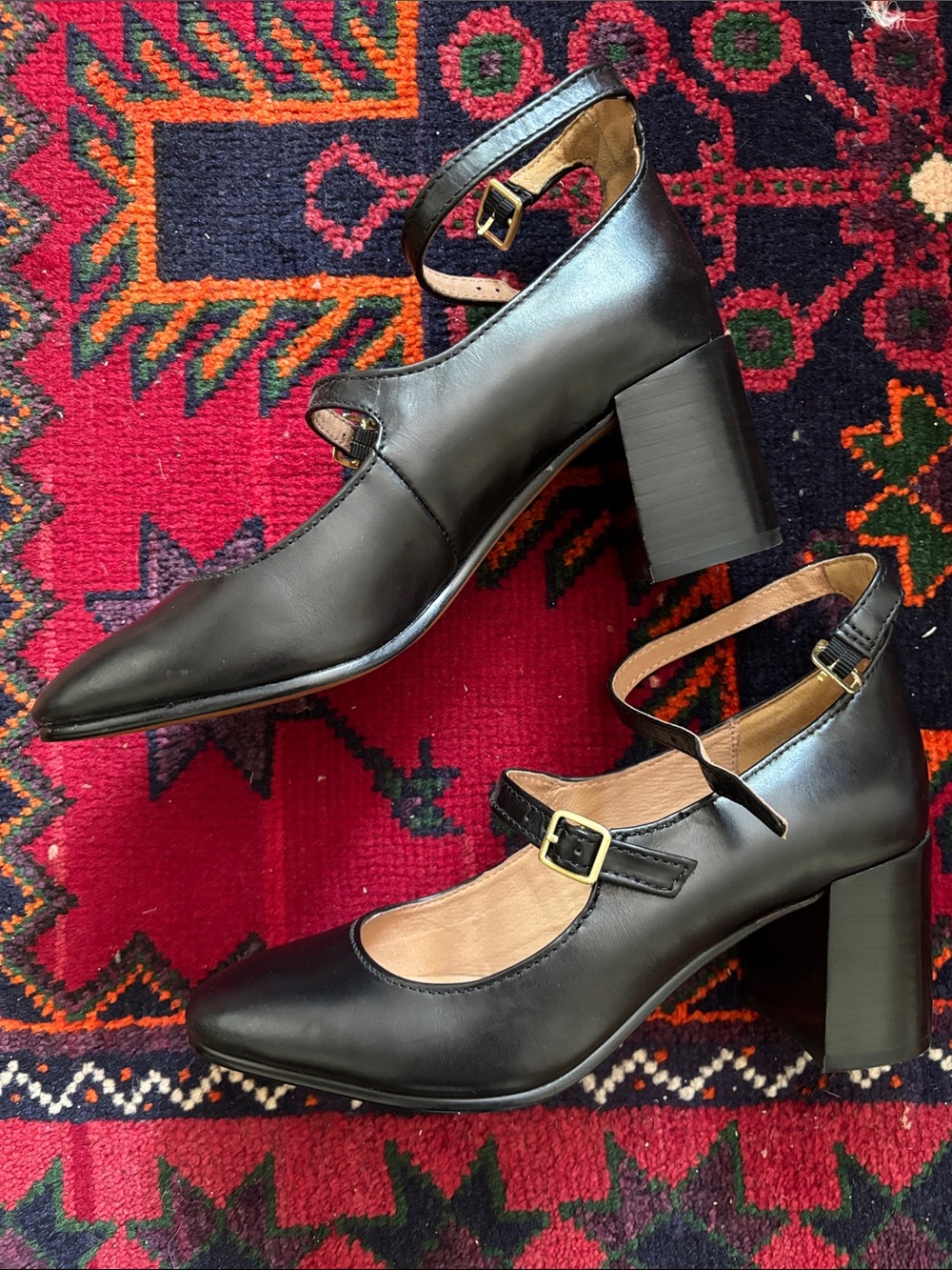 Madewell Mary Jane Heels 7.5 - Picture 2 of 4